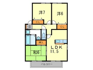 パ－クリバ－の物件間取画像